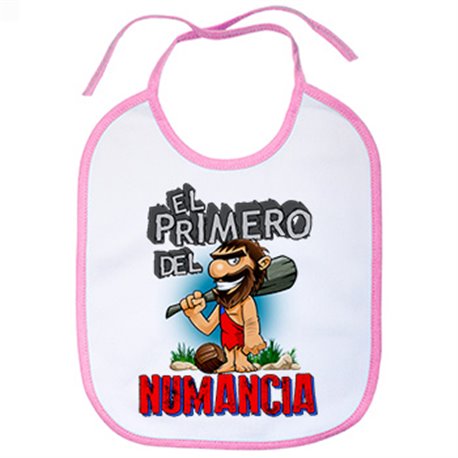 Babero frase el primero del Numancia para hincha de su equipo de fútbol