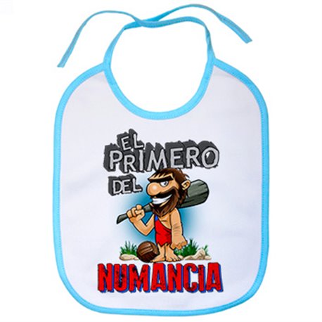 Babero frase el primero del Numancia para hincha de su equipo de fútbol
