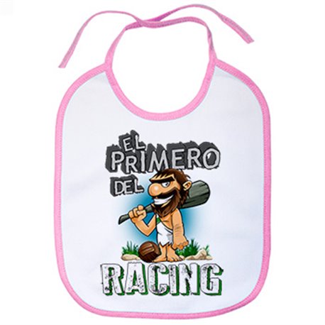 Babero frase el primero del Racing para hincha de su equipo de fútbol