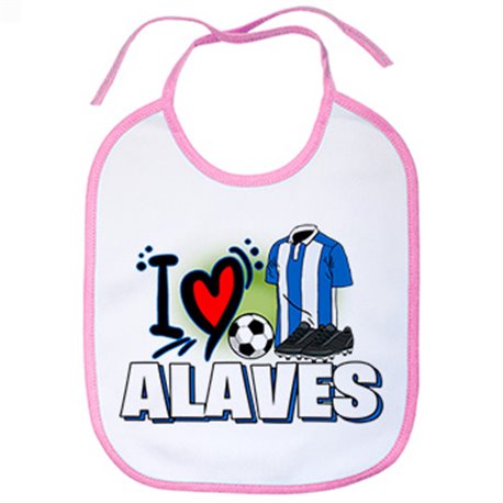 Babero para enamorado de su equipo de fútbol de alavés