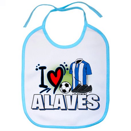 Babero para enamorado de su equipo de fútbol de alavés
