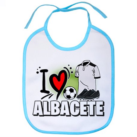 Babero para enamorado de su equipo de fútbol de Albacete