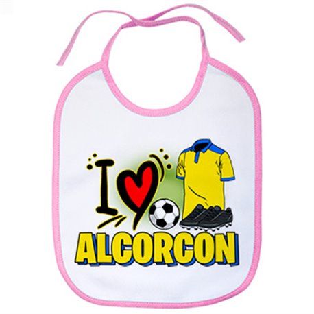Babero para enamorado de su equipo de fútbol de Alcorcón