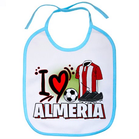 Babero para enamorado de su equipo de fútbol de Almería