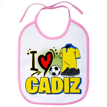 Babero para enamorado de su equipo de fútbol de Cádiz