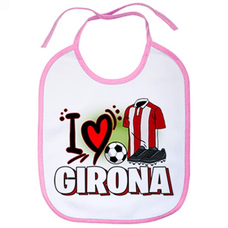 Babero para enamorado de su equipo de fútbol de Girona