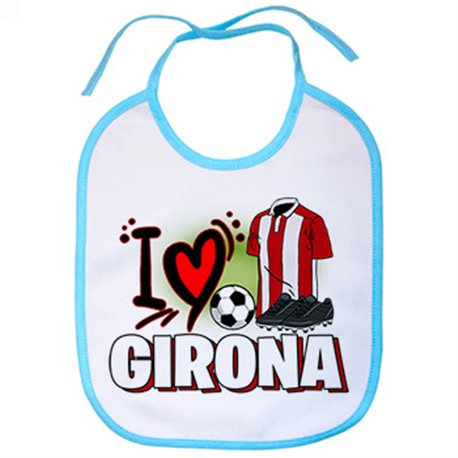 Babero para enamorado de su equipo de fútbol de Girona