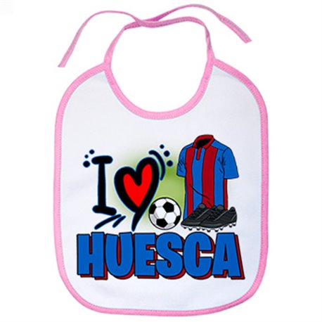 Babero para enamorado de su equipo de fútbol de Huesca