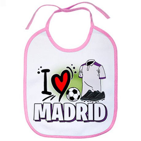 Babero para enamorado de su equipo de fútbol de Madrid