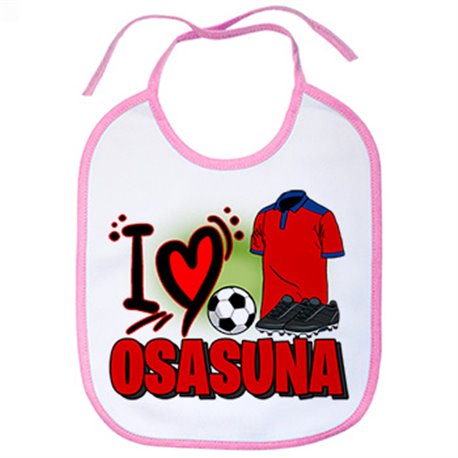 Babero para enamorado de su equipo de fútbol de Osasuna (DESACTIVAR)