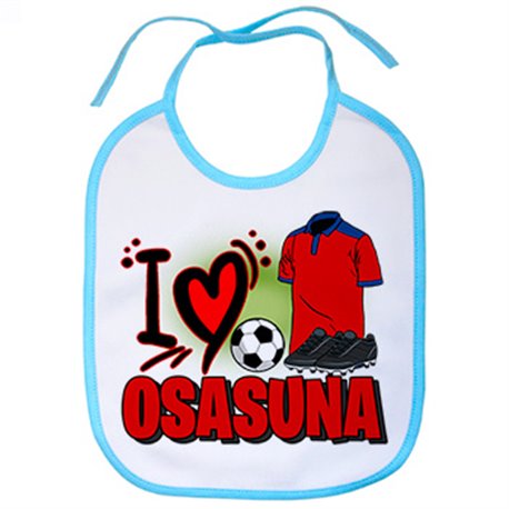 Babero para enamorado de su equipo de fútbol de Osasuna (DESACTIVAR)