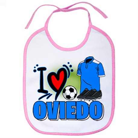 Babero para enamorado de su equipo de fútbol de Oviedo