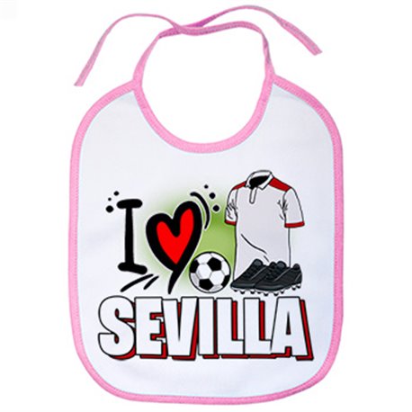 Babero para enamorado de su equipo de fútbol de Sevilla