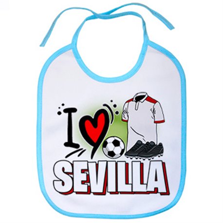 Babero para enamorado de su equipo de fútbol de Sevilla