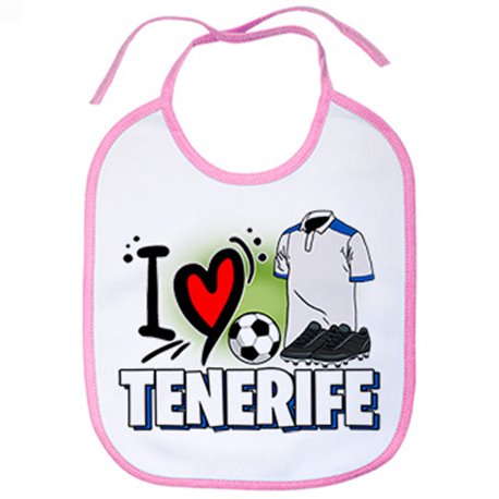 Babero para enamorado de su equipo de fútbol de Tenerife