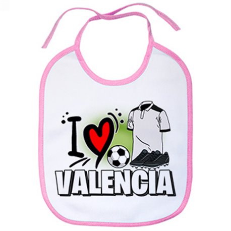 Babero para enamorado de su equipo de fútbol de Valencia
