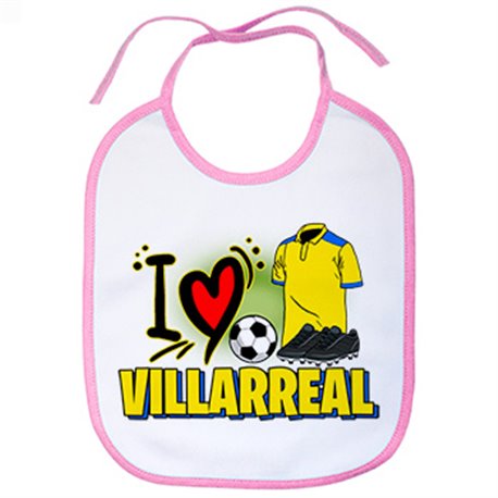 Babero para enamorado de su equipo de fútbol de Villarreal