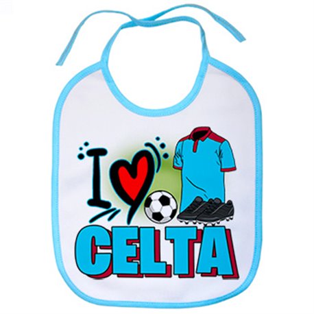 Babero para enamorado de su equipo de fútbol del Celta