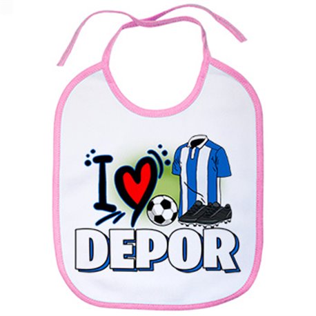 Babero para enamorado de su equipo de fútbol del Depor