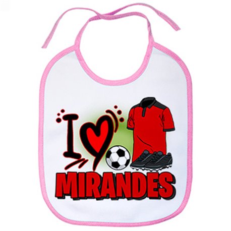 Babero para enamorado de su equipo de fútbol del Mirandés
