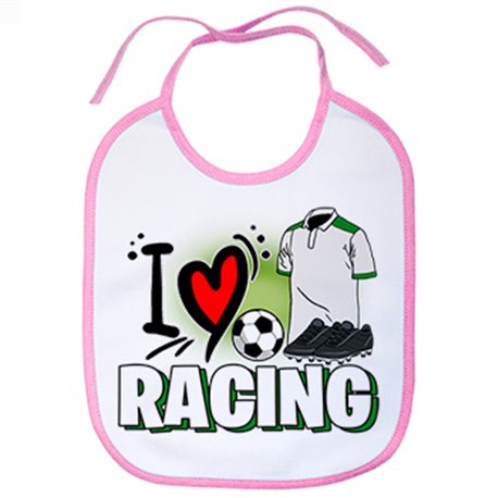 Babero para enamorado de su equipo de fútbol del Racing