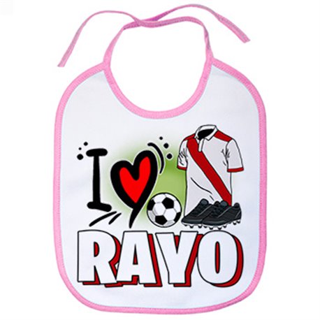 Babero para enamorado de su equipo de fútbol del Rayo