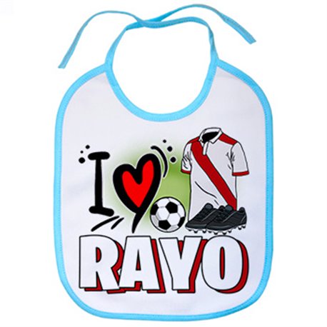 Babero para enamorado de su equipo de fútbol del Rayo