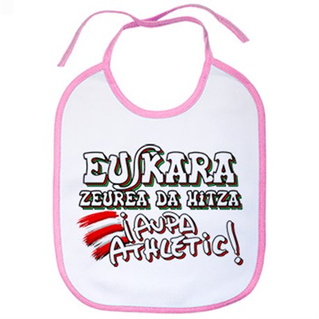 Babero para futboleros frase aupa athletic euskara zeurea da hitza