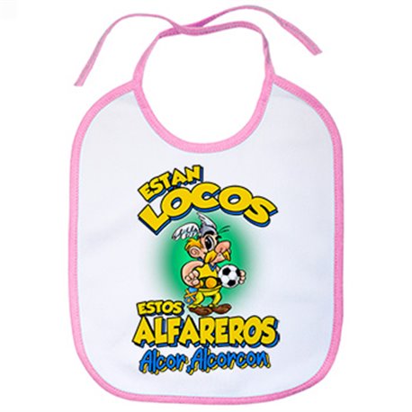 Babero parodia de Asteris para aficionados al fútbol de Alcorcón