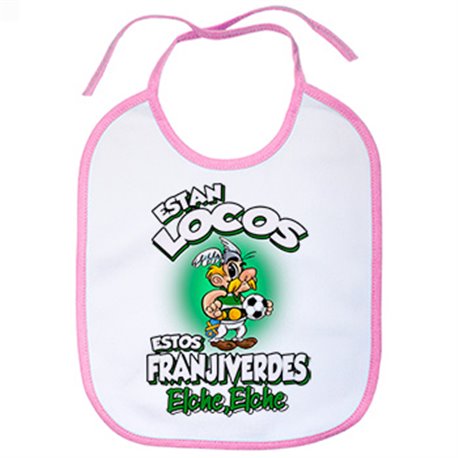 Babero parodia de Asteris para aficionados al fútbol de Elche