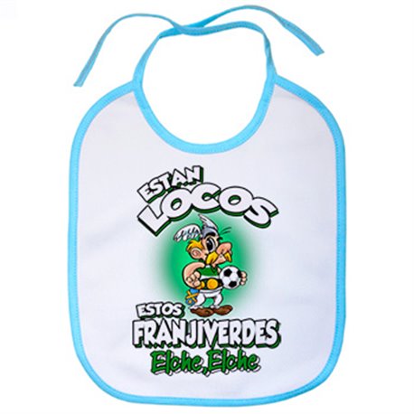 Babero parodia de Asteris para aficionados al fútbol de Elche