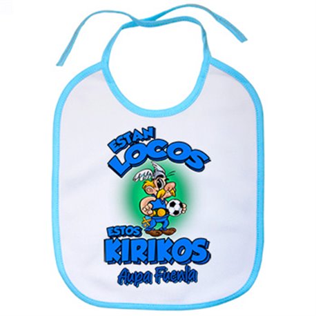 Babero parodia de Asteris para aficionados al fútbol de Fuenlabrada