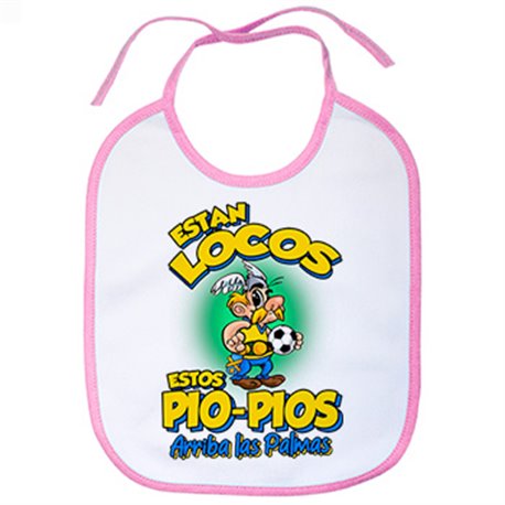 Babero parodia de Asteris para aficionados al fútbol de Las Palmas