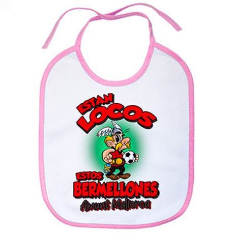 Babero parodia de Asteris para aficionados al fútbol de Mallorca