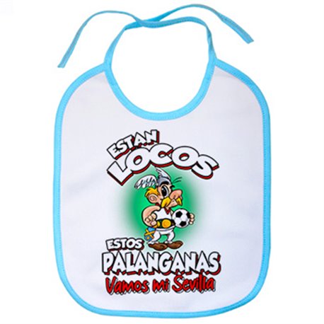 Babero parodia de Asteris para aficionados al fútbol de Sevilla