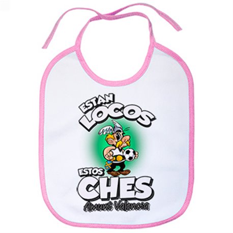 Babero parodia de Asteris para aficionados al fútbol de Valencia