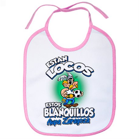 Babero parodia de Asteris para aficionados al fútbol de Zaragoza