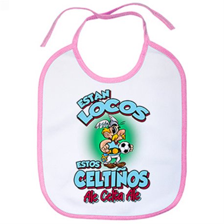 Babero parodia de Asteris para aficionados al fútbol del Celta