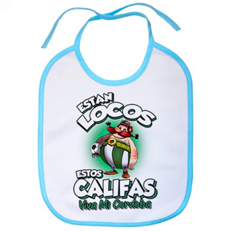 Babero parodia de Obelis para aficionados al fútbol de Córdoba