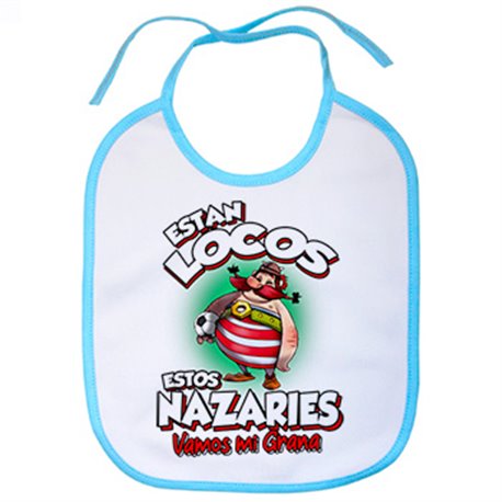 Babero parodia de Obelis para aficionados al fútbol de Granada