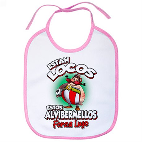 Babero parodia de Obelis para aficionados al fútbol de Lugo