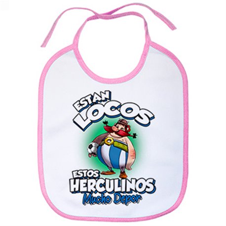 Babero parodia de Obelis para aficionados al fútbol del Depor