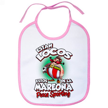 Babero parodia de Obelis para aficionados al fútbol del Sporting