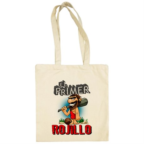 Bolsa de tela frase el primer rojillo para hincha de su equipo de fútbol