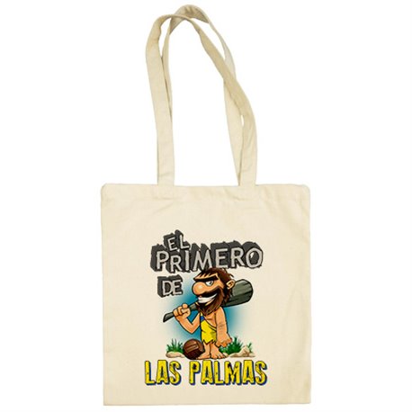 Bolsa de tela frase el primero de las Palmas para hincha de su equipo de fútbol