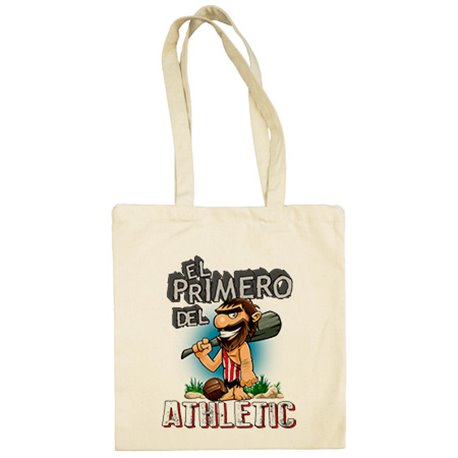 Bolsa de tela frase el primero del Athletic para hincha de su equipo de fútbol
