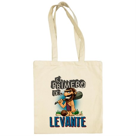 Bolsa de tela frase el primero del Levante para hincha de su equipo de fútbol