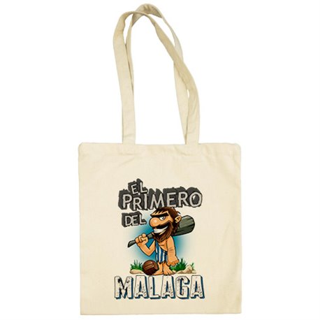 Bolsa de tela frase el primero del Málaga para hincha de su equipo de fútbol