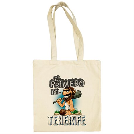 Bolsa de tela frase el primero del Tenerife para hincha de su equipo de fútbol