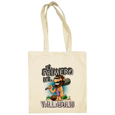 Bolsa de tela frase el primero del Valladolid para hincha de su equipo de fútbol